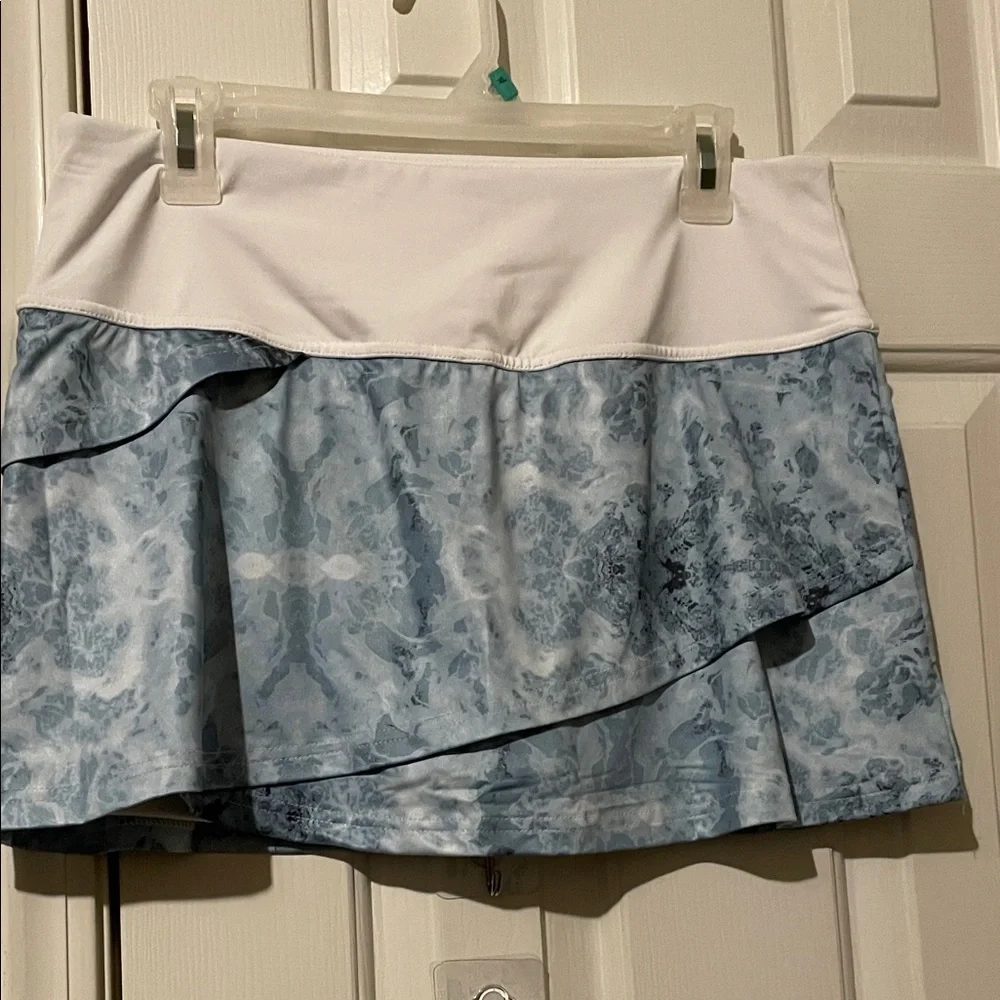 Fila Women's Blue and White Skort - Picture 4 of 6